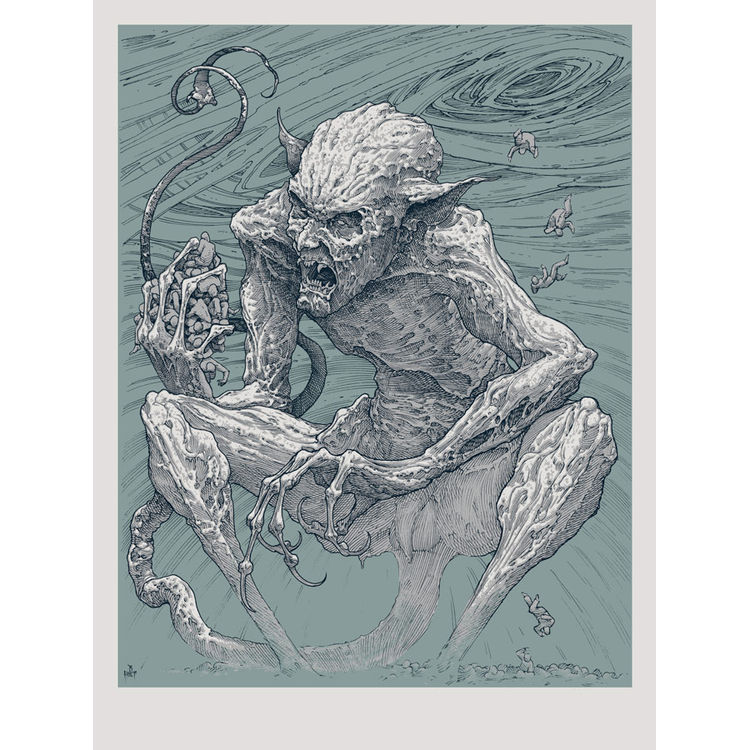 Welcome to Hell - Grey/Blue by Brandon Bolt