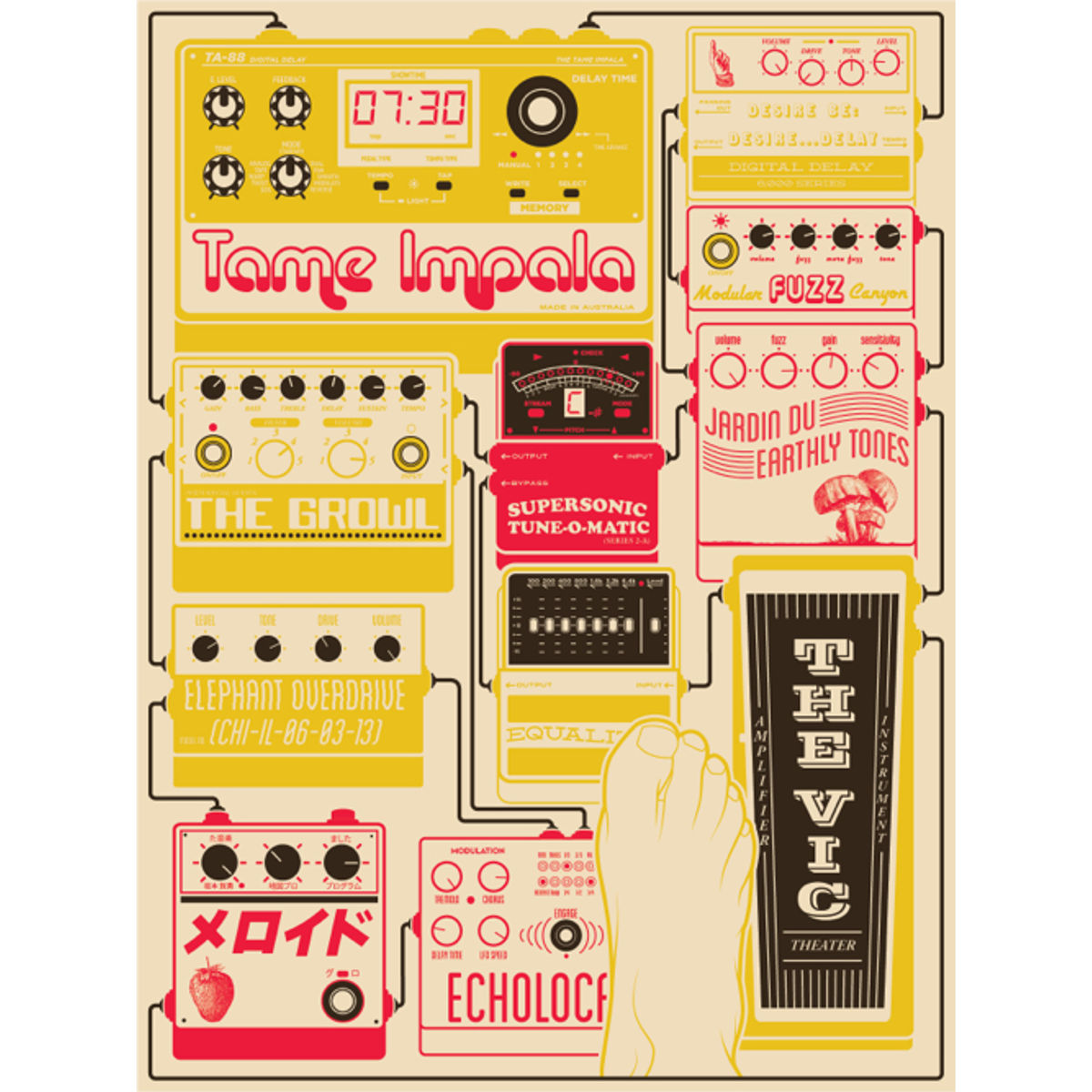 Tame Impala - Pedals Variant