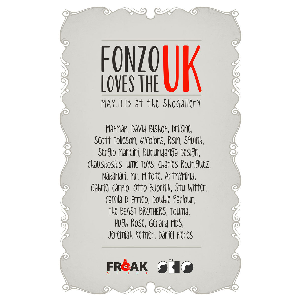Poster ¨Fonzo Loves the UK¨