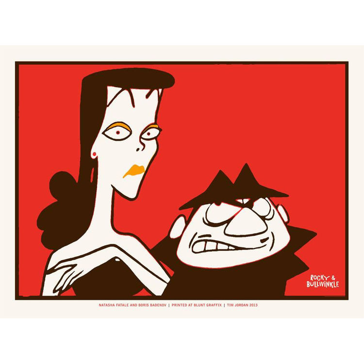 Natasha Fatale and Boris Badenov by Tim Jordan