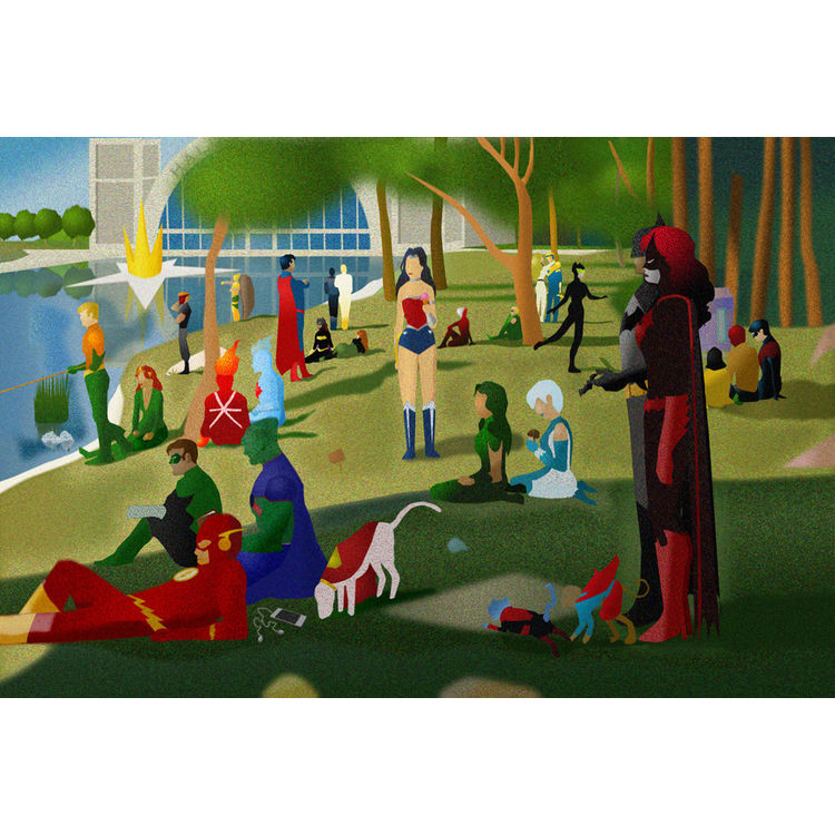 Saturday Morning in front of La Salle de Justice by Rey Taira