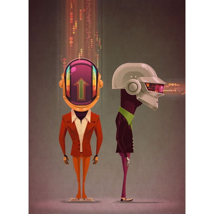 Superheroes - Green by James Gilleard