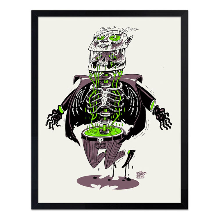 Anatomy of A Vampire Green Edition Print by Nychos