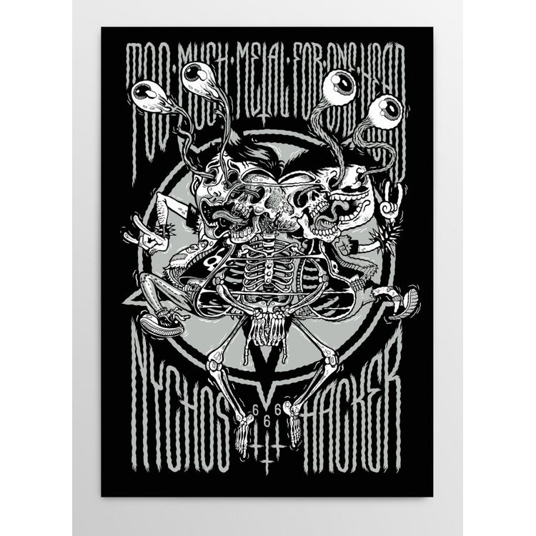 Too Much Metal For One Head by Nychos