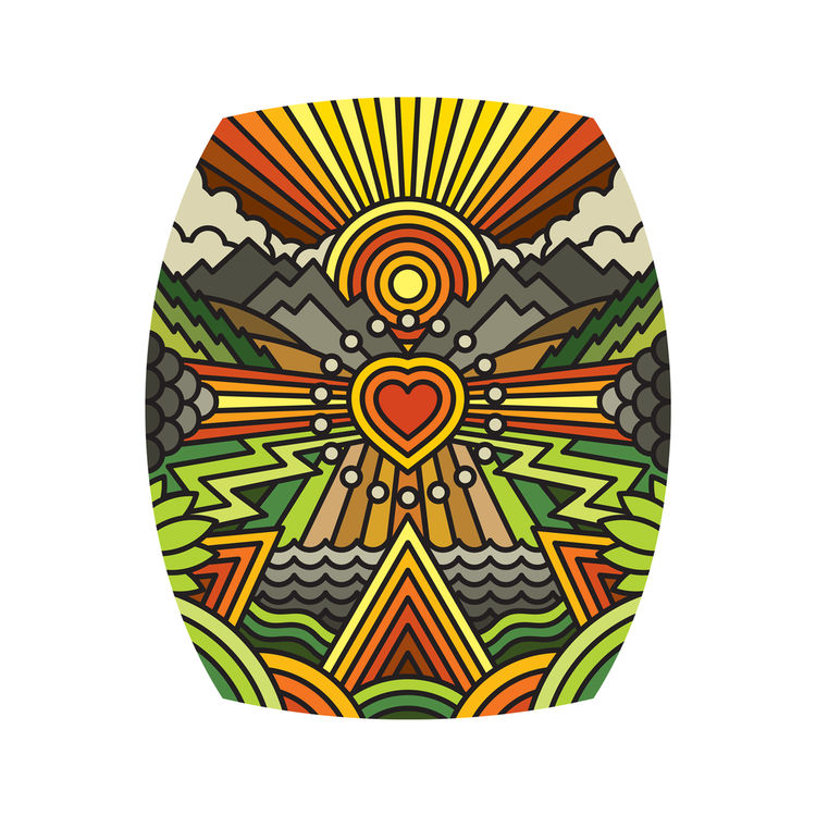 Thick-Lined Valley Of Love by Aaron Draplin