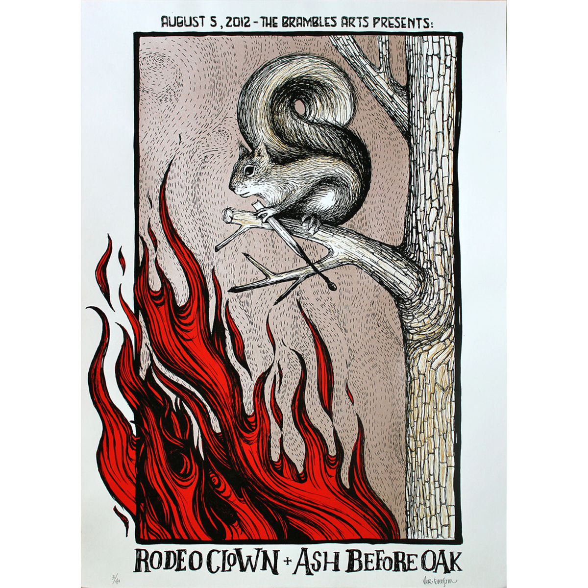 Rodeo Clown + Ash Before Oak – The Brambles Arts 2012