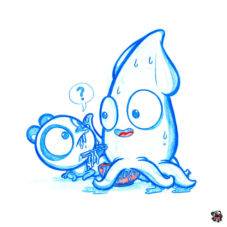 SQUID NOODLES by PodgyPanda