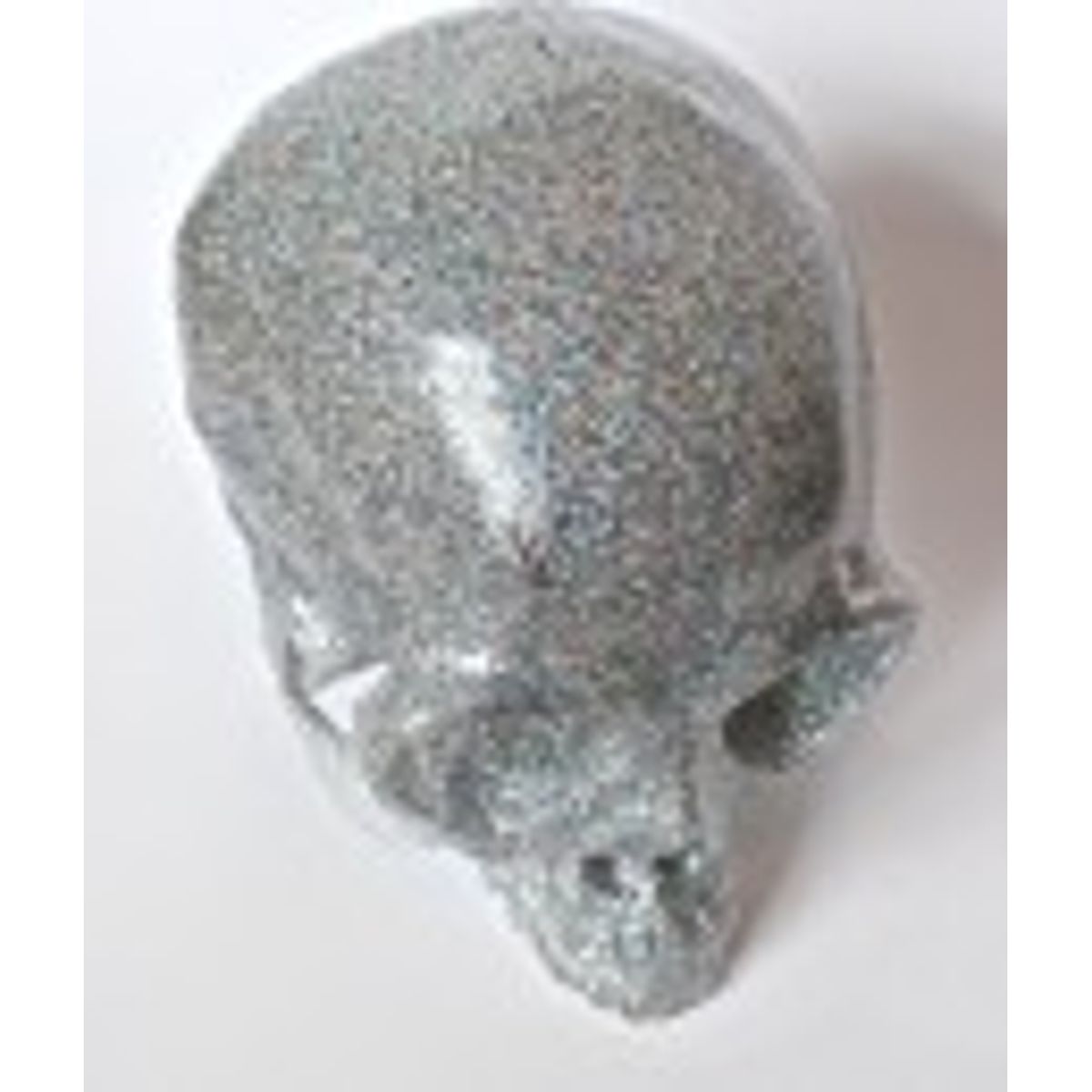 Heart Skull - Glitter Silver