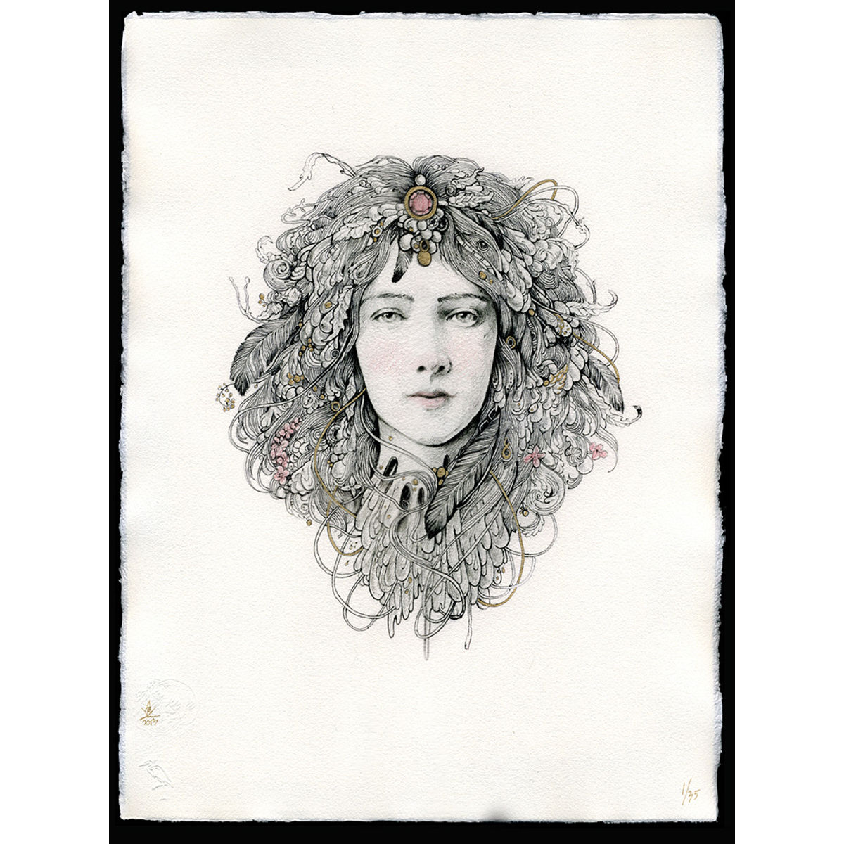 Gorgon (hand embellished)