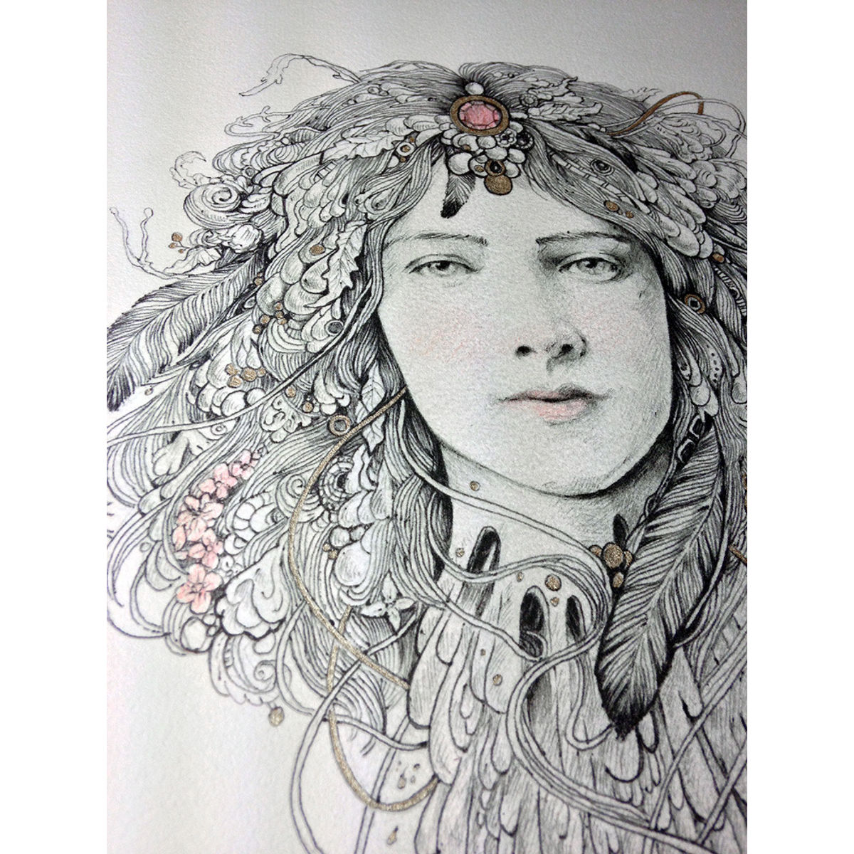 Gorgon (hand embellished)