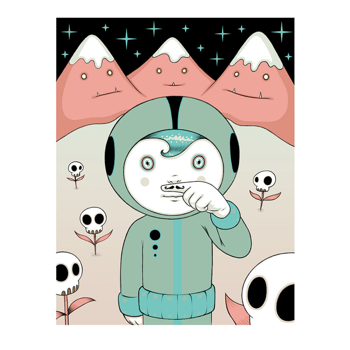 Lucius and His First Mustache Finger