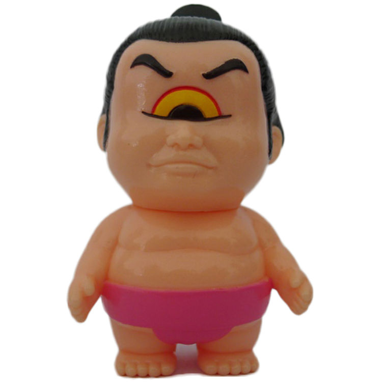 Bakenofuji - Flesh w/ Pink Mawashi & Yellow Eye by Real X Head (Mori Katsura)
