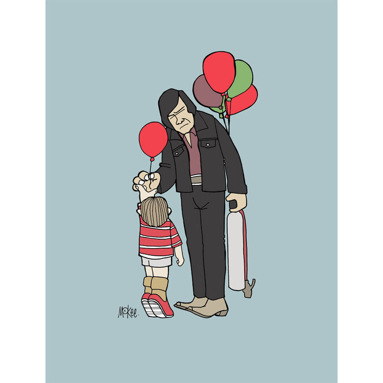 NO BALLOONS FOR OLD MEN by Pete McKee