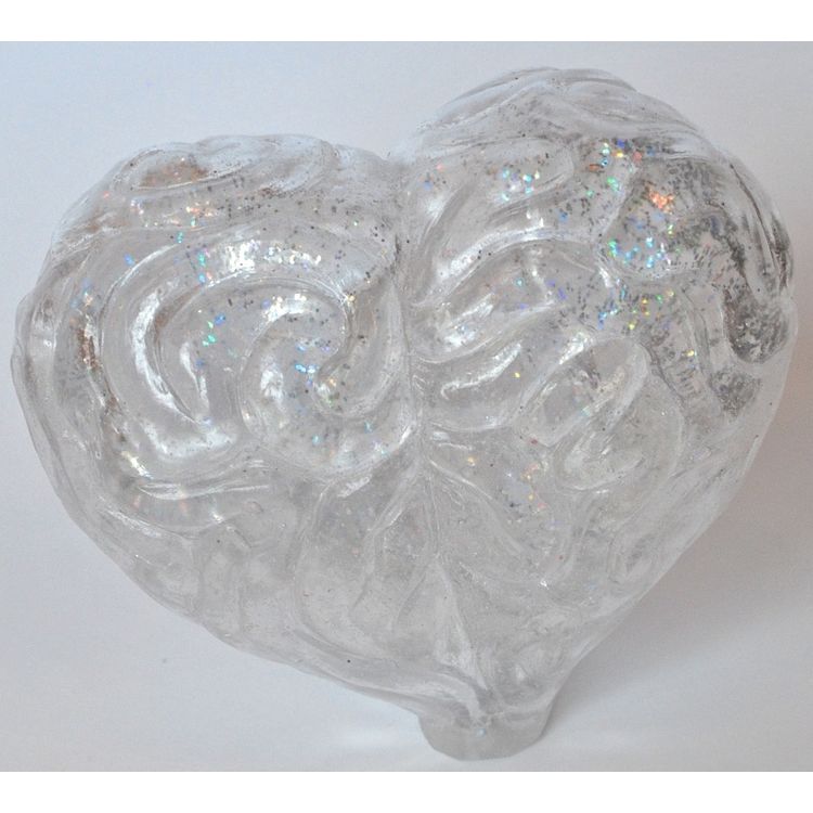 Heart Brain - Glitter Clear by Ron English