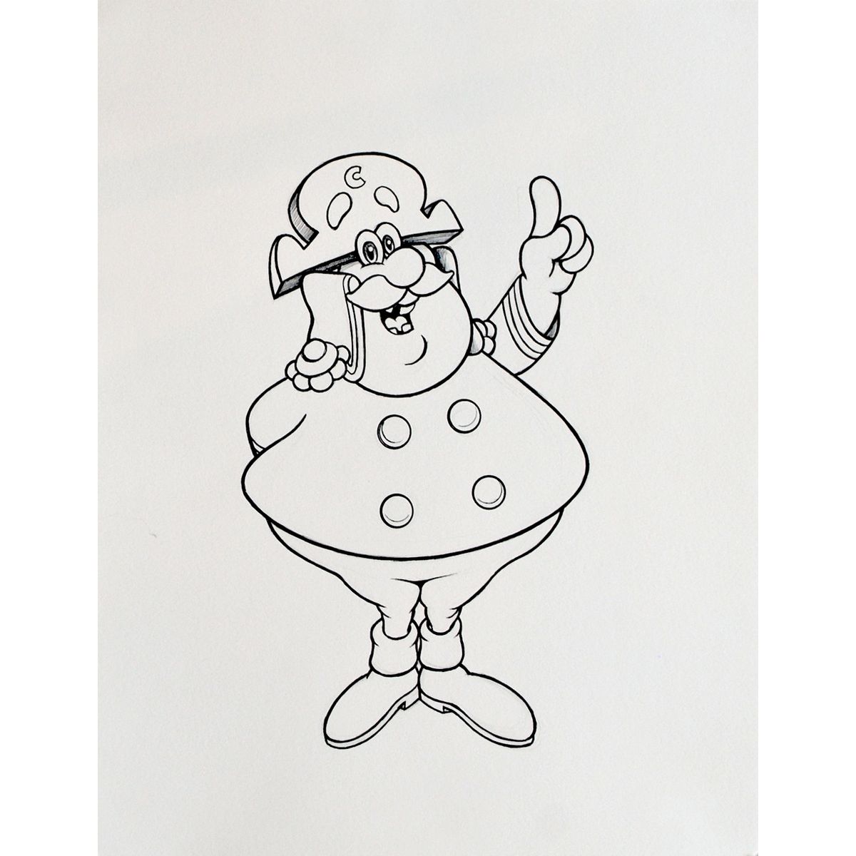 Cereal Killer: Cap'n Cornstarch Sketch