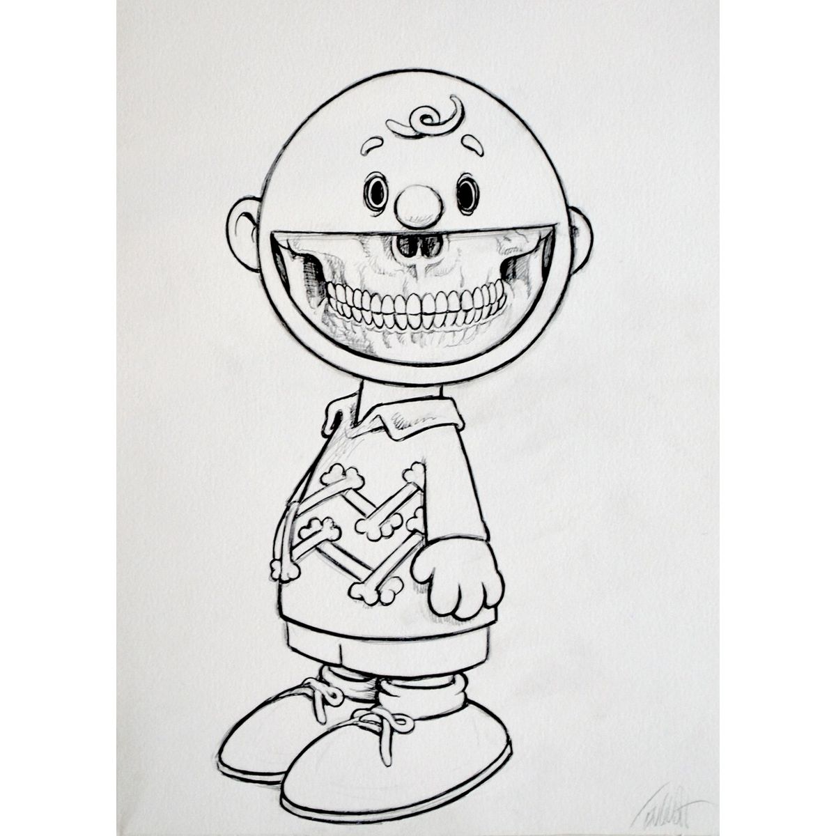 Charlie Grin Turnaround Sketches