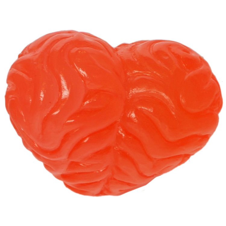 Heart Brain - Orange Glow by Ron English