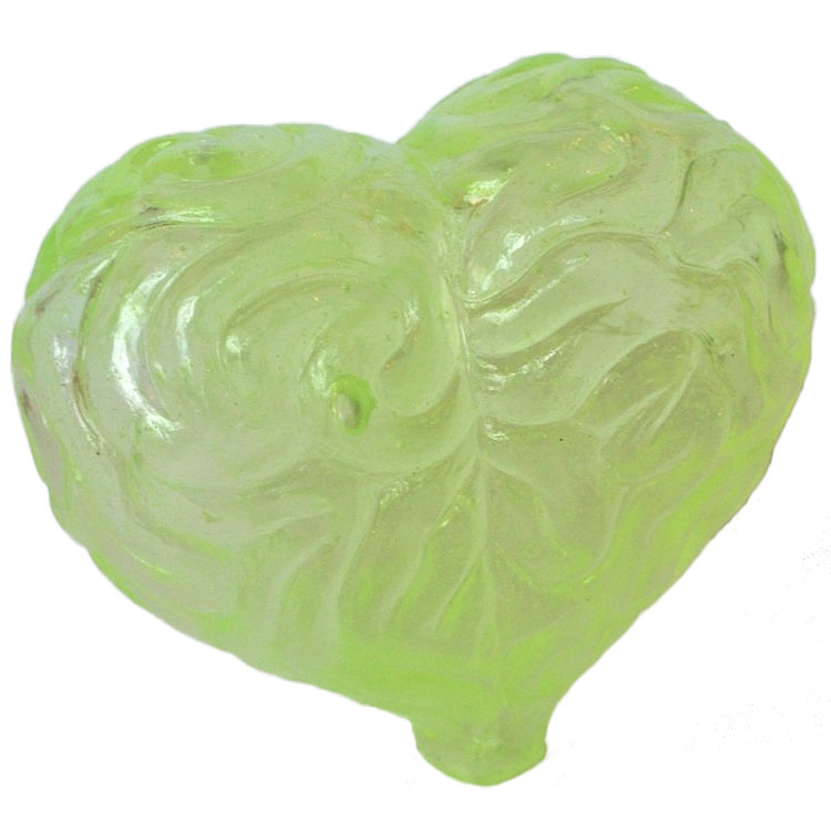 Heart Brain - Transparent Green by Ron English