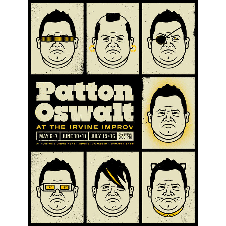 Patton Oswalt – Irvine, CA 2013 by Cast Iron Design