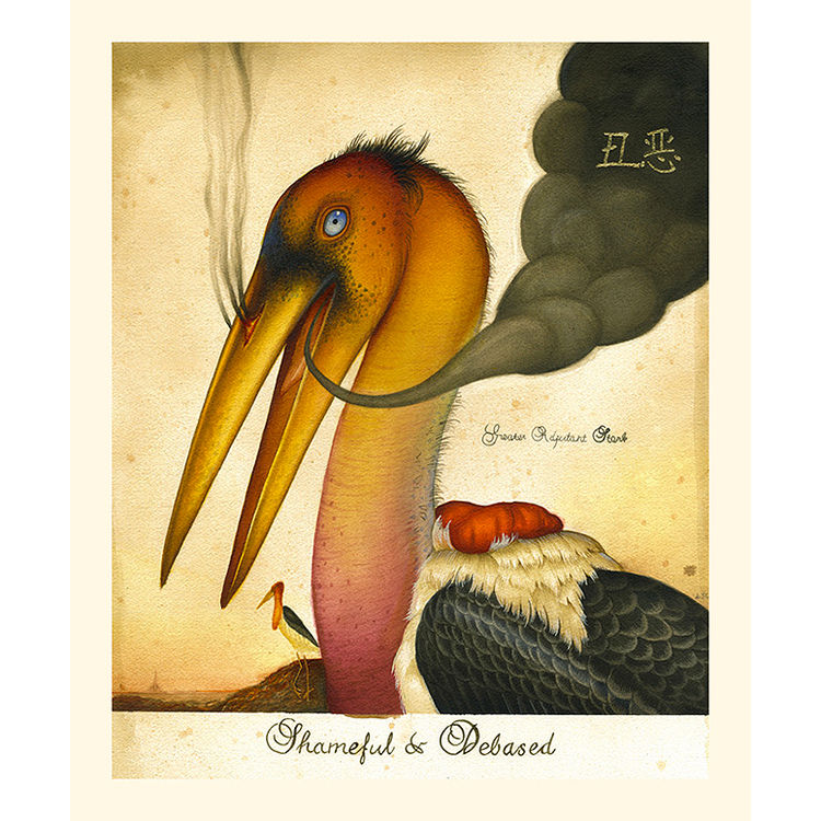 Adjutant Stork by Lindsey Carr