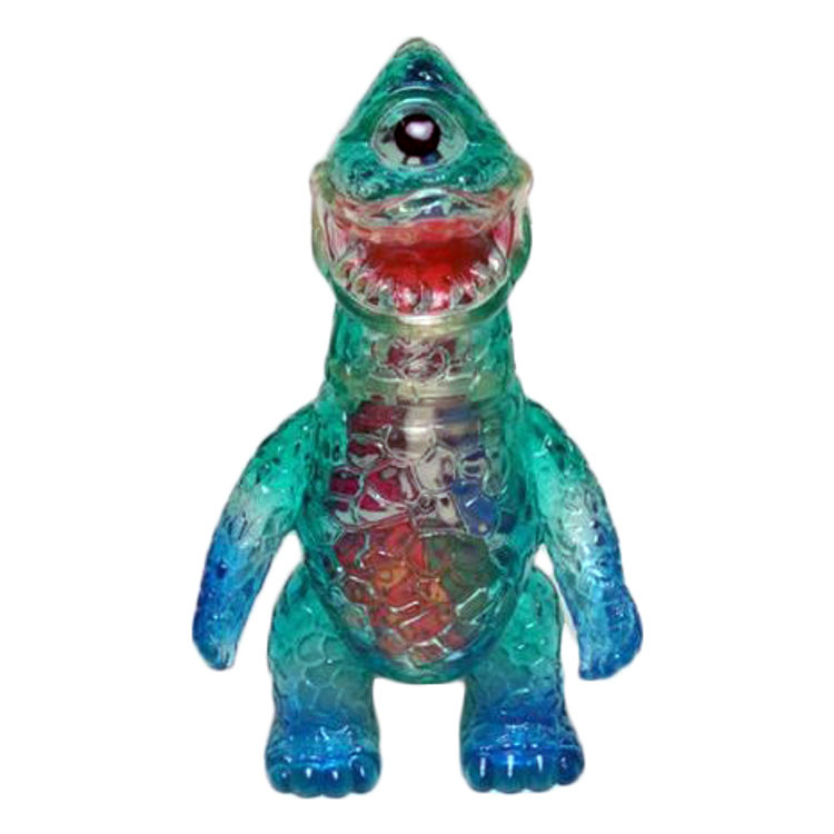 Mini Zagoran - Clear Blue w/ Paper Craft Guts by Gargamel (Kiyoka Ikeda)