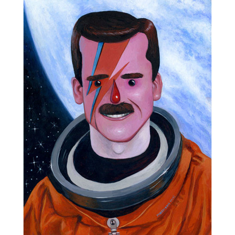 Commander Hadfield, Space Oddity by Mikeatron