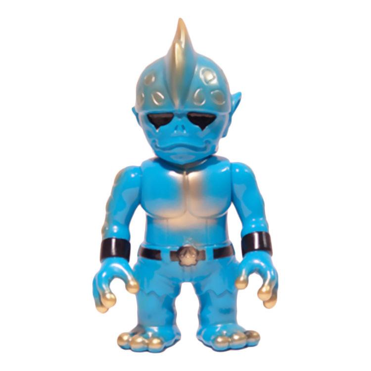 Mutant Head - Blue w/ Gold by Real X Head (Mori Katsura)