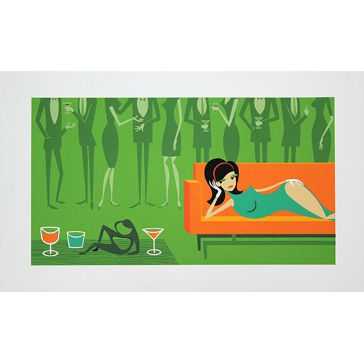 The Bored Heiress by Shag (Josh Agle)
