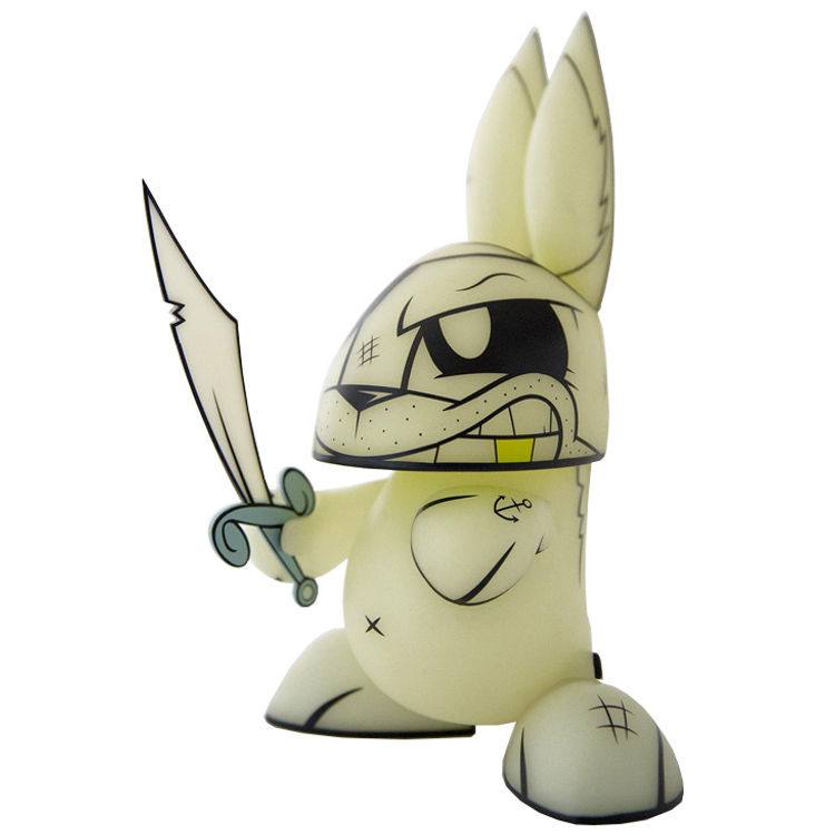 Chaos Bunnies - Ghost Pirate Bunny (GID) #8 by Joe Ledbetter