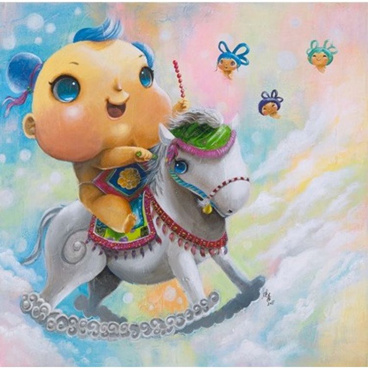 Boy On The White Horse by TikKa Ng