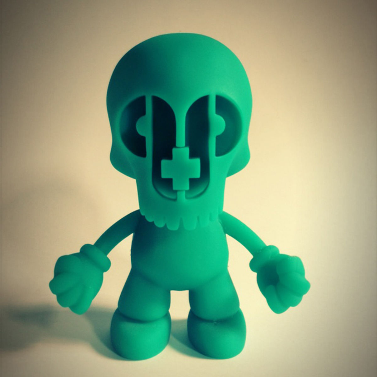 Paper + Plastick Mascot Prototype - Neon Green