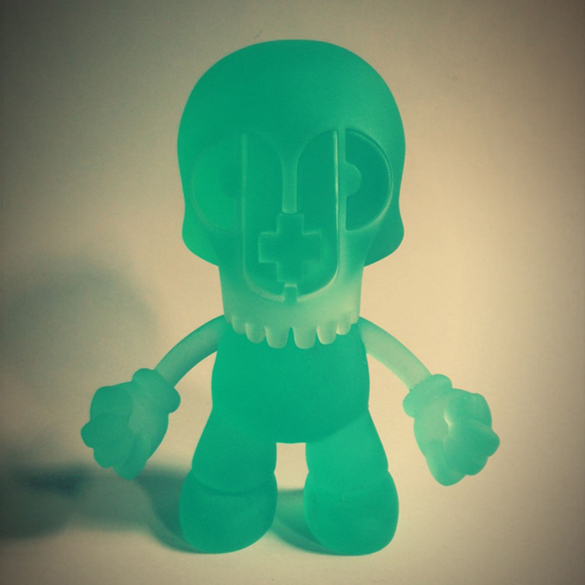 Paper + Plastick Mascot Prototype - Glow in the Dark
