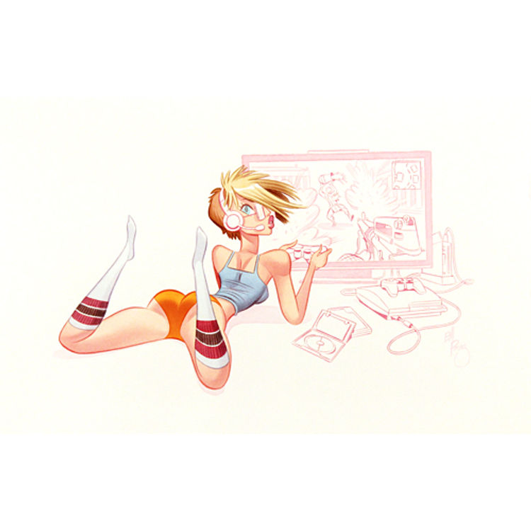 AQUARIUS: THE GAMER GIRL by Bill Presing