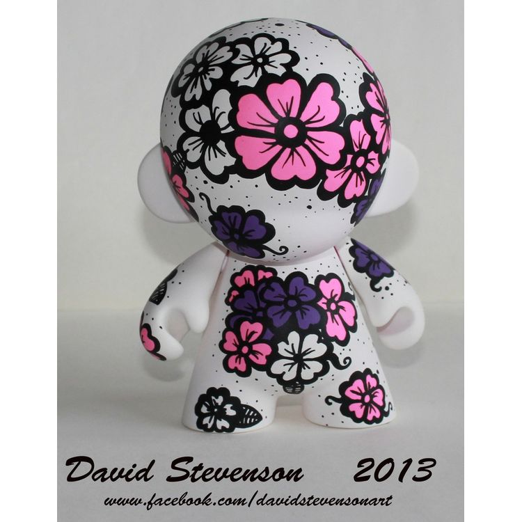 Floral mini munny by David Stevenson
