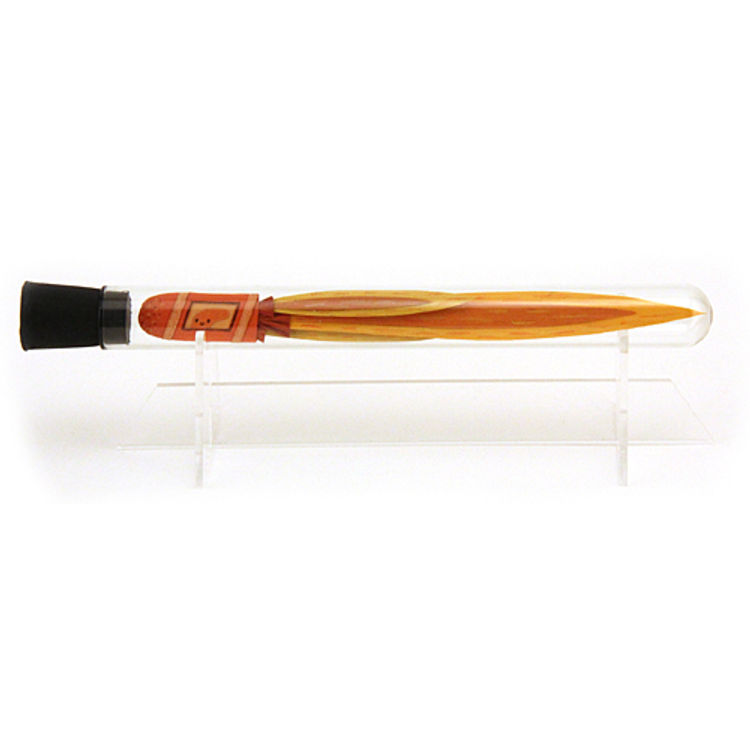 SPACE SHIP IN A BOTTLE - ORANGE by Jared Andrew Schorr