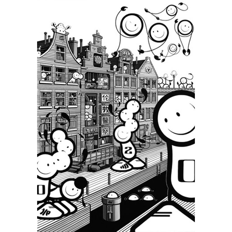 The Prinsengracht in 37 years by The London Police