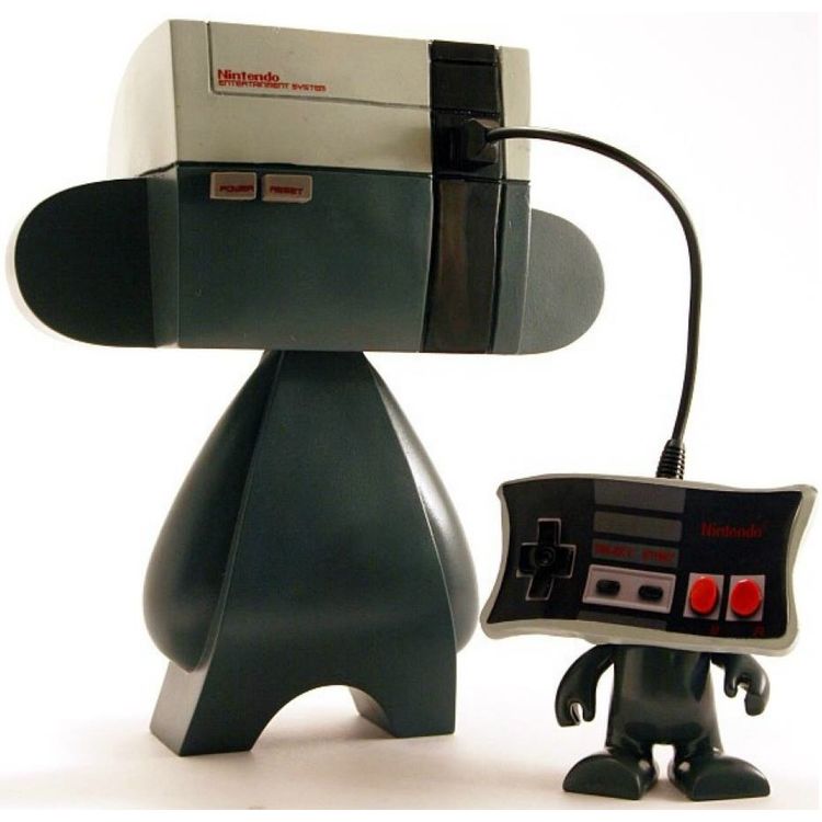 NES Game Head & Lil' Control Freak by Mr. The Sanders