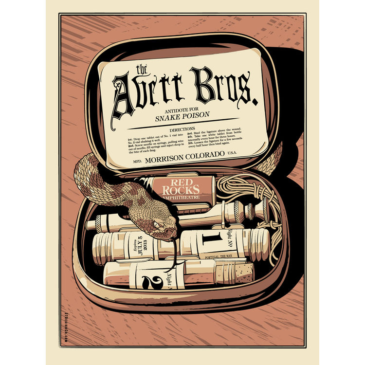 The Avett Brothers – Red Rocks, Night 1 by Charles Crisler