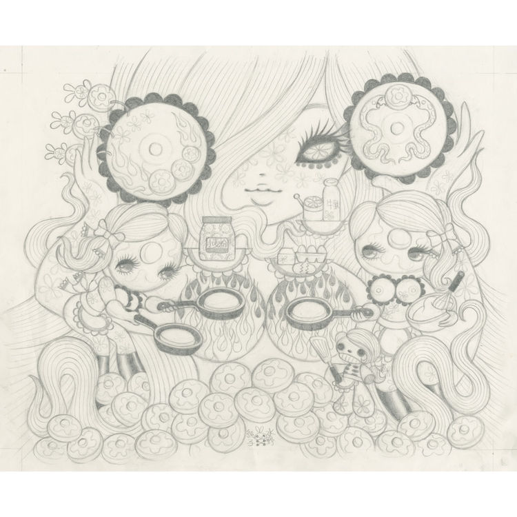 Pancakes Study by Junko Mizuno