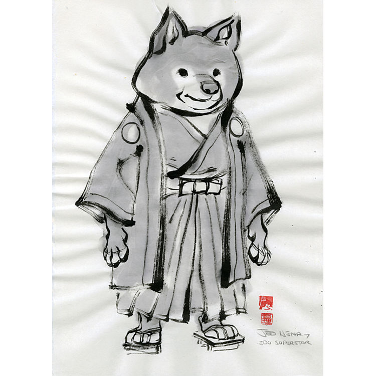 Shiba Front View by Jed Henry