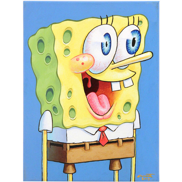 Happy Spongebob by Peter Bennett