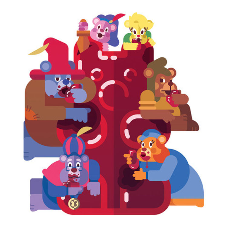 Gummies Caught Feeding by Daniel Nyari