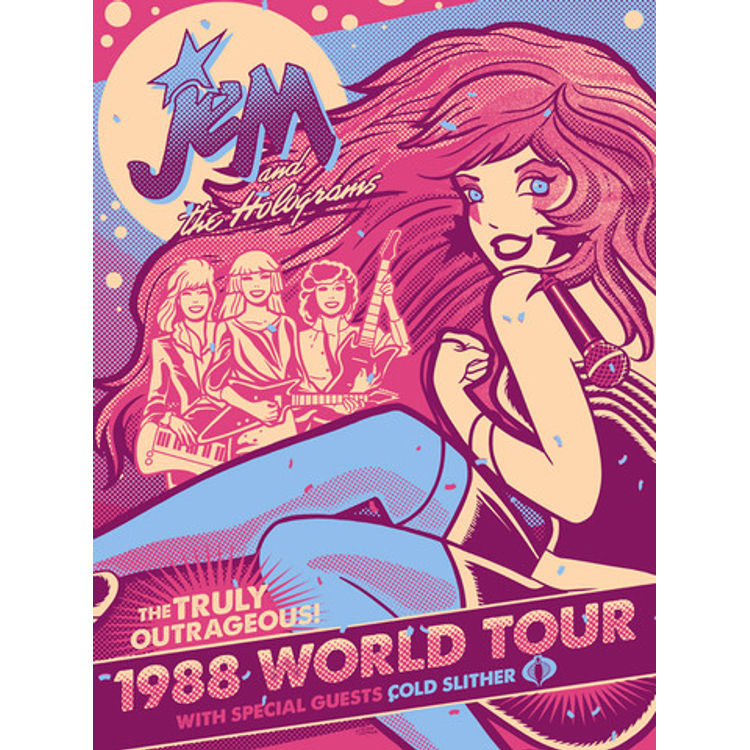 Jem & The Holograms World Tour Poster by Dave Quiggle