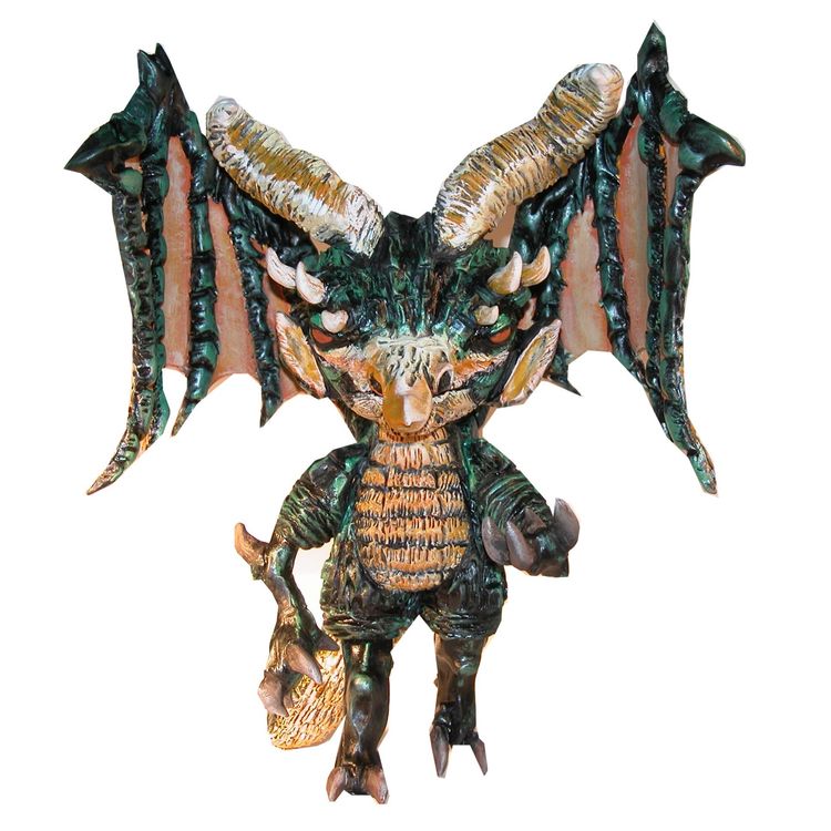 Emerald Dragon mini Munny. by TIBONG