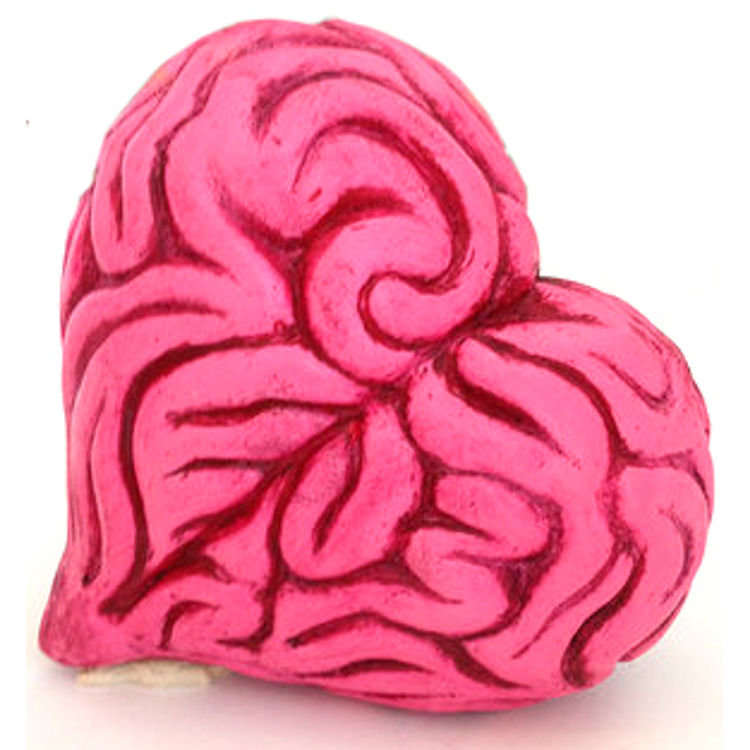 Heart Brain - Pink by Ron English