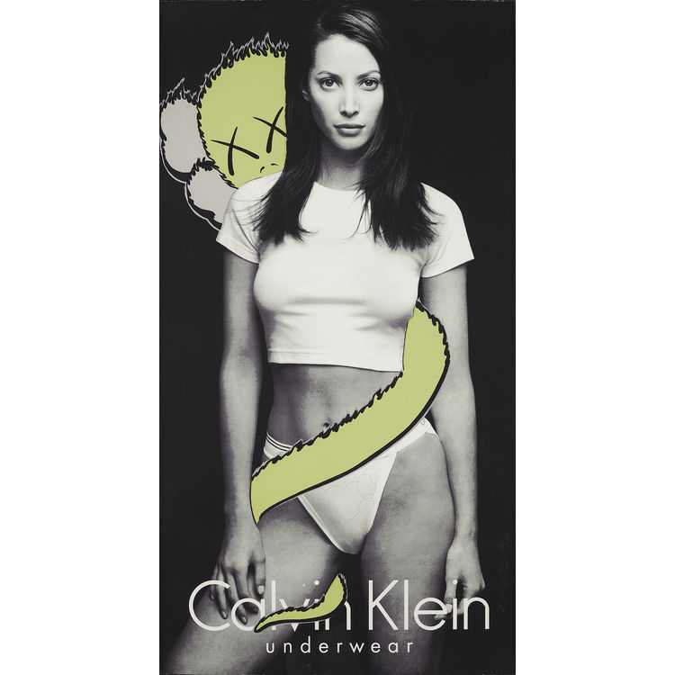 Christy Turlington Ad Disruption (1997) by Kaws (Brian Donnelly)