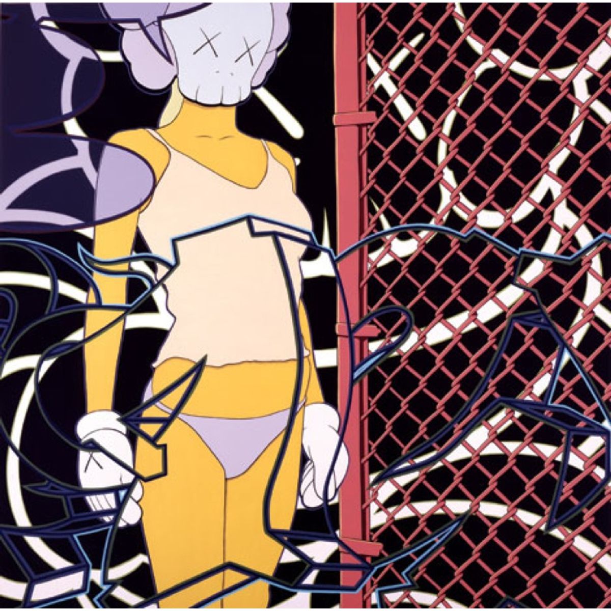 Untitled (Orange Fence) (2002)