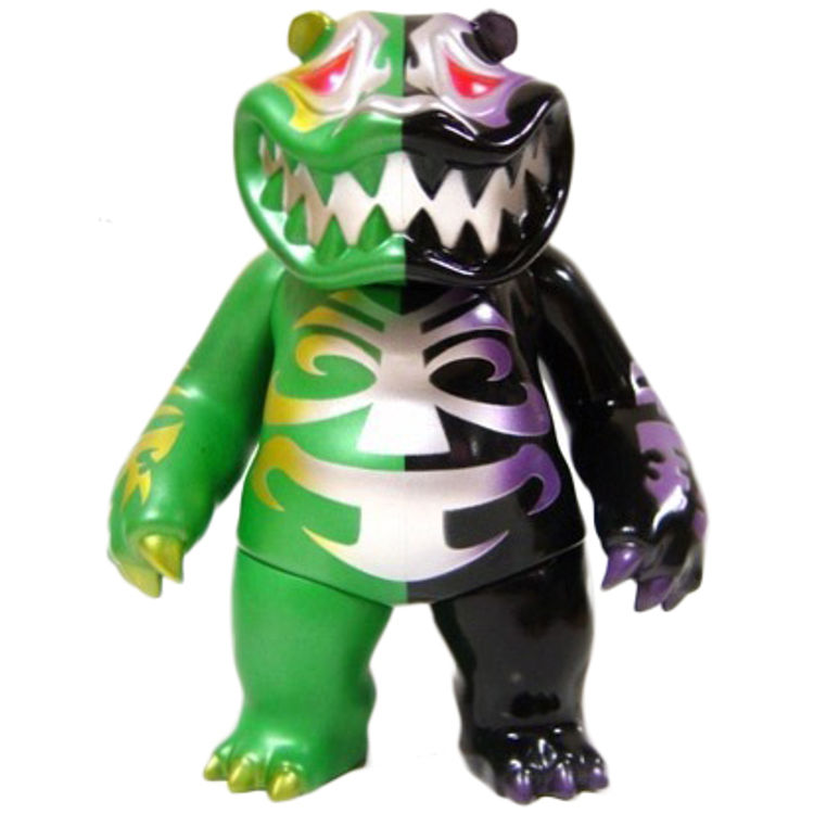 Half & Half Mad Panda - Green/Black by HARIKEN (Hariu Kenichi)