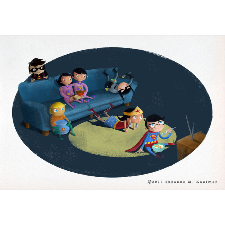 Saturday Morning Cartoons with My Super Friends by Suzanne Kaufman