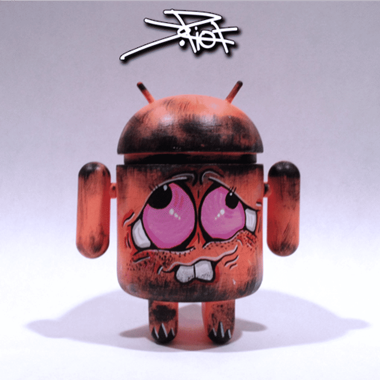 Charred Rioteer Droid-Orange by J.Riot